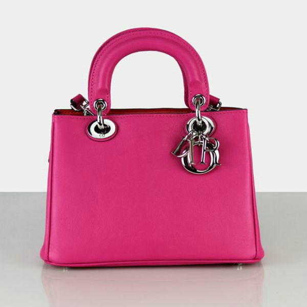 mini dior diorissimo original calfskin leather bag 44375 rosered